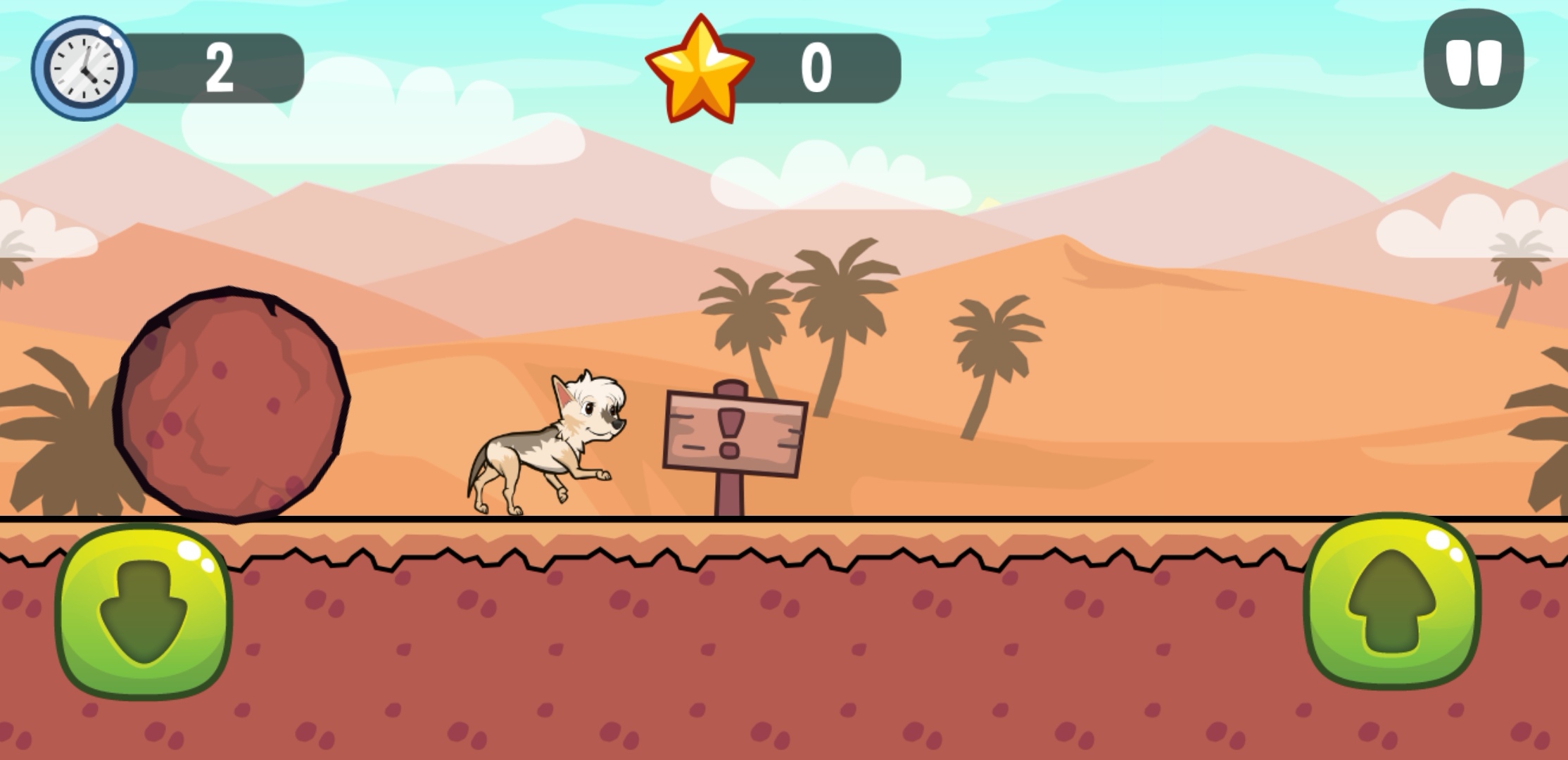 Screenshot of Rabbit's Desert Adventure